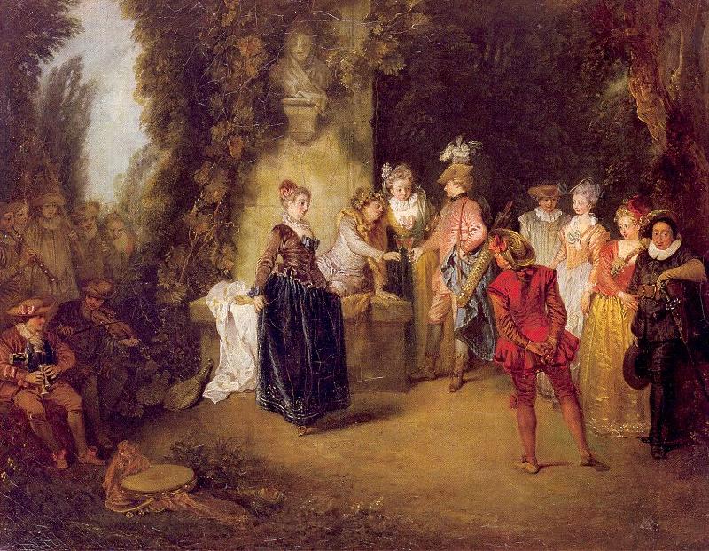 WATTEAU, Antoine The French Theater Germany oil painting art
